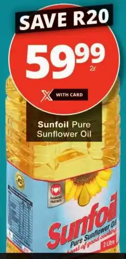 Checkers Sunfoil Pure Sunflower Oil offer