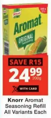 Checkers Knorr Aromat Seasoning Refill All Variants offer