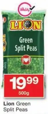 Checkers Lion Green Split Peas offer