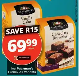 Checkers Ina Paarman's Premix All Variants offer