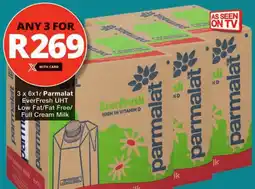 Checkers Parmalat EverFresh UHT Low Fat/ Fat Free/ Full Cream Milk offer