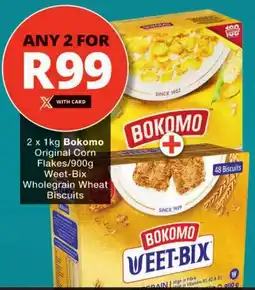 Checkers Bokomo Original Corn Flakes/ Weet-Bix Wholegrain Wheat Biscuits offer