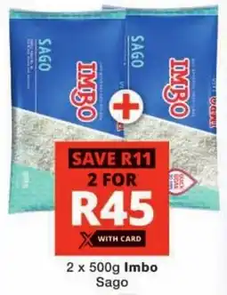 Checkers Imbo Sago offer