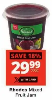 Checkers Rhodes Mixed Fruit Jam offer