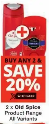 Checkers Old Spice Product Range All Variants offer