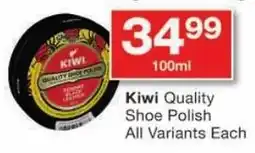 Checkers Kiwi Quality Shoe Polish All Variants offer