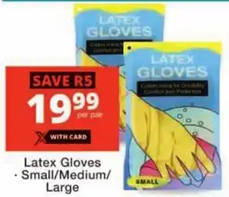 Checkers Latex Gloves offer