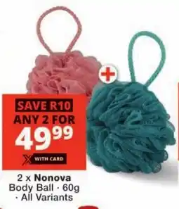 Checkers Nonova Body Ball offer