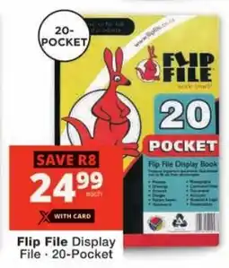 Checkers Flip File Display File offer