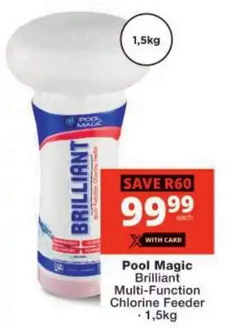 Checkers Pool Magic Brilliant Multi-Function Chlorine Feeder offer