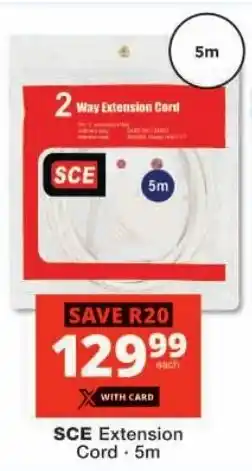 Checkers SCE Extension Cord offer
