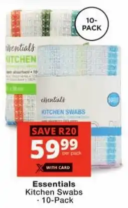 Checkers Essentials Kitchen Swabs offer
