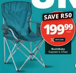 Checkers BushBaby Captain's Chair offer