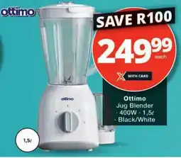 Checkers Ottimo Jug Blender offer