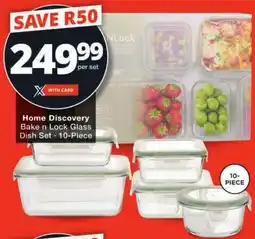 Checkers Home Discovery Bake n Lock Glass Dish Set offer