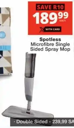 Checkers Spotless Microfibre Single Sided Spray Mop offer