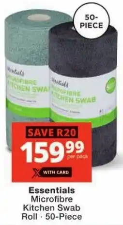 Checkers Essentials Microfibre Kitchen Swab Roll offer