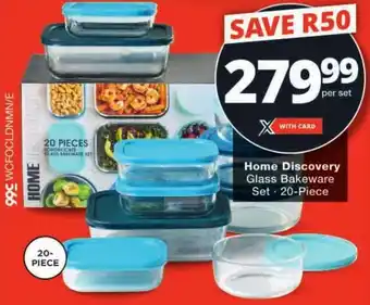 Checkers Home Discovery Glass Bakeware Set offer