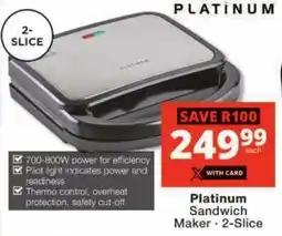 Checkers Platinum Sandwich Maker offer