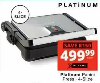 Checkers Platinum Panini Press offer