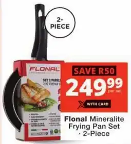 Checkers Flonal Mineralite Frying Pan Set offer