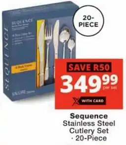 Checkers Stainless Steel Cutlery Set offer