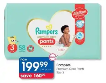 Clicks Pampers Premium Care Pants offer