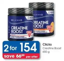 Clicks Clicks Creatine Boost offer