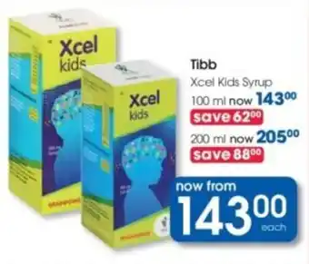 Clicks Tibb Xcel Kids Syrup offer