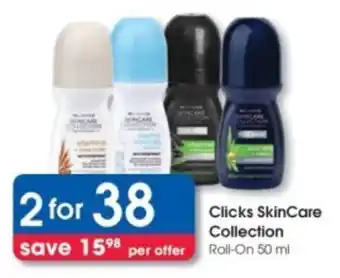 Clicks Clicks SkinCare Collection Roll-On offer