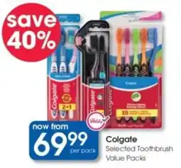 Clicks Colgate Selected Toothbrush Value Packs offer