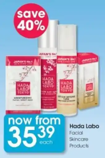 Clicks Hada Labo Facial Skincare Products offer