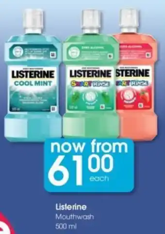 Clicks Listerine Mouthwash offer