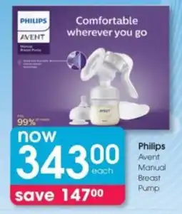 Clicks Philips Avent Manual Breast Pump offer