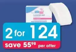 Clicks Sebamed Baby Cleansing Bars offer