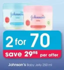 Clicks Johnson's Baby Jelly offer