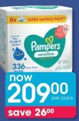 Clicks Pampers Baby Wipes offer