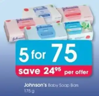 Clicks Johnson's Baby Soap Bars offer