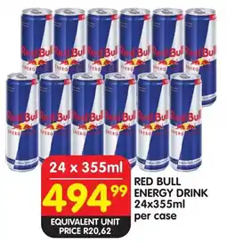 Shoprite Red bull energy drink offer