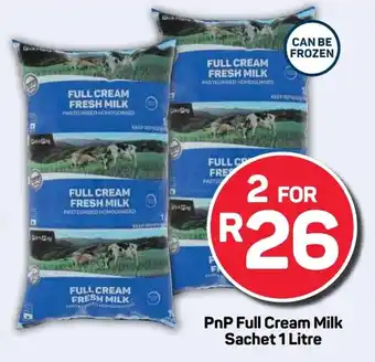 Pick n Pay Hypermarket PnP Full Cream Milk Sachet offer