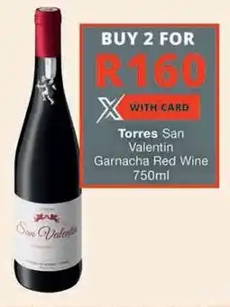Checkers Torres San Valentin Garnacha Red Wine offer