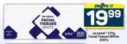 Pick n Pay no name 2 Ply Facial Tissues White offer