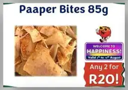 Foodeez Paaper Bites offer