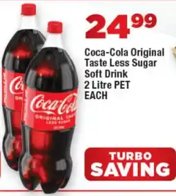 OK Express Coca-Cola Original Taste Less Sugar Soft Drink offer