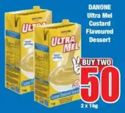 Boxer DANONE Ultra Mel Custard Flavoured Dessert offer