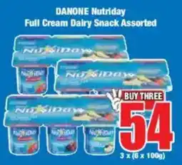 Boxer DANONE Nutriday Full Cream Dairy Snack Assorted offer