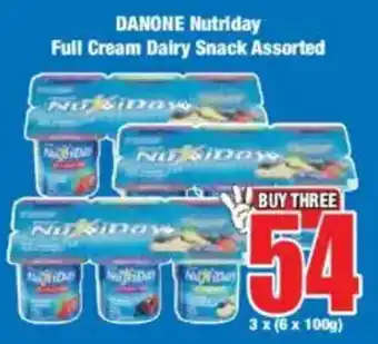 Boxer DANONE Nutriday Full Cream Dairy Snack Assorted offer