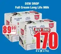 Boxer DEW DROP Full Cream Long Life Milk offer