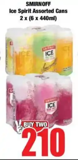 Boxer SMIRNOFF Ice Spirit Assorted Cans offer