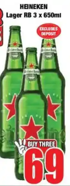 Boxer HEINEKEN Lager RB offer